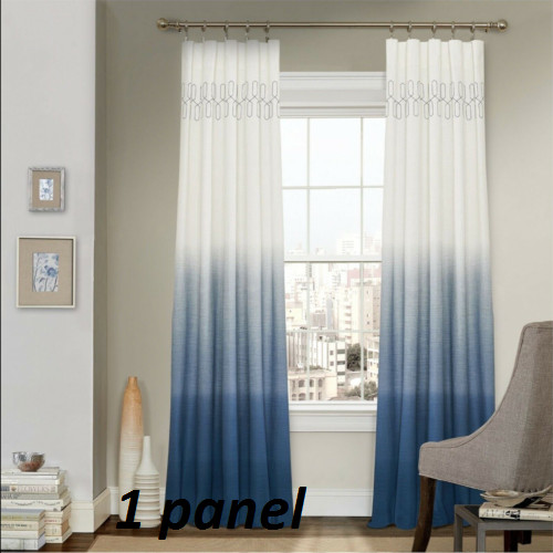 Vue Signature Arashi Ombre Indigo Blue Window Panel 95″L