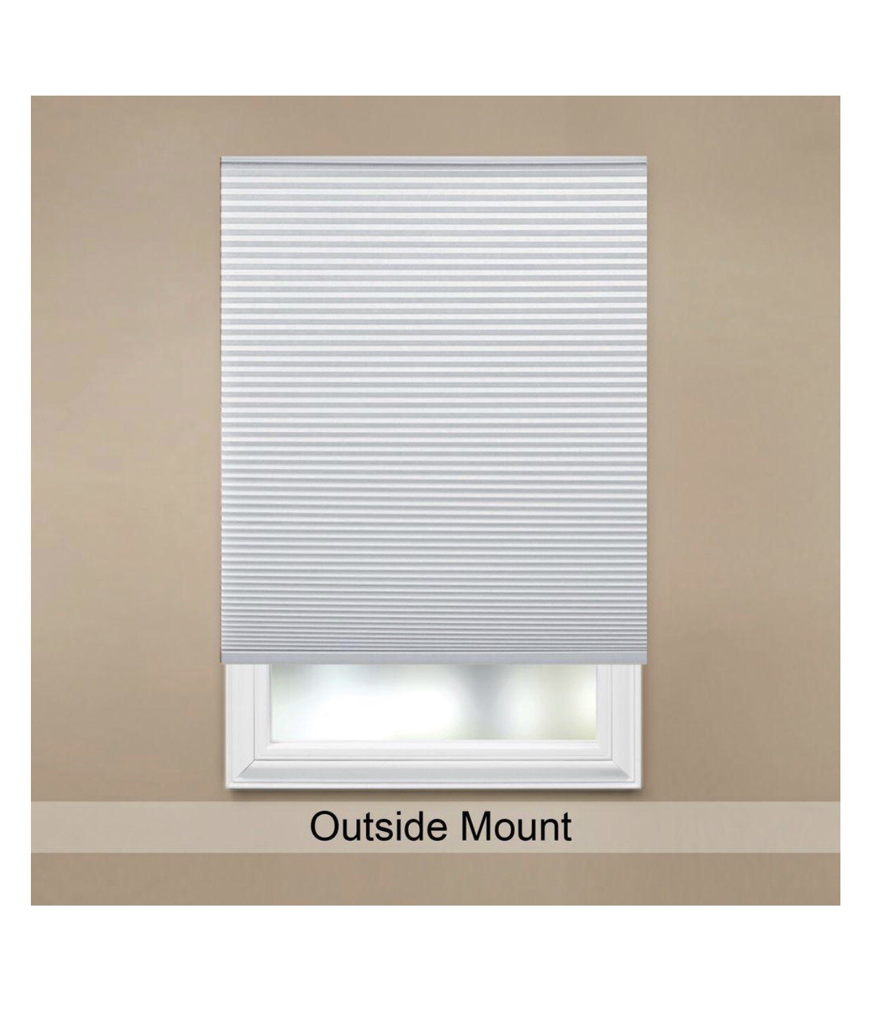HDC Snow Drift 9/16″ Cordless Filtering Cellular Shade 23.5″ W x 72″ L