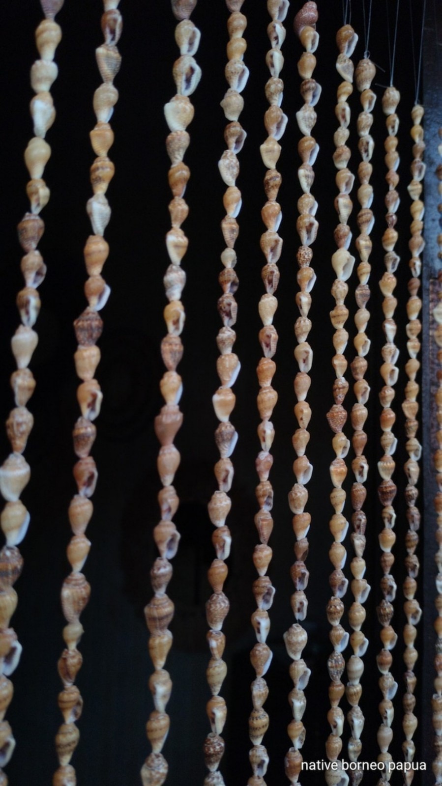 20 String Yellow Brown shells curtains,home decor,wall decor, , gifts