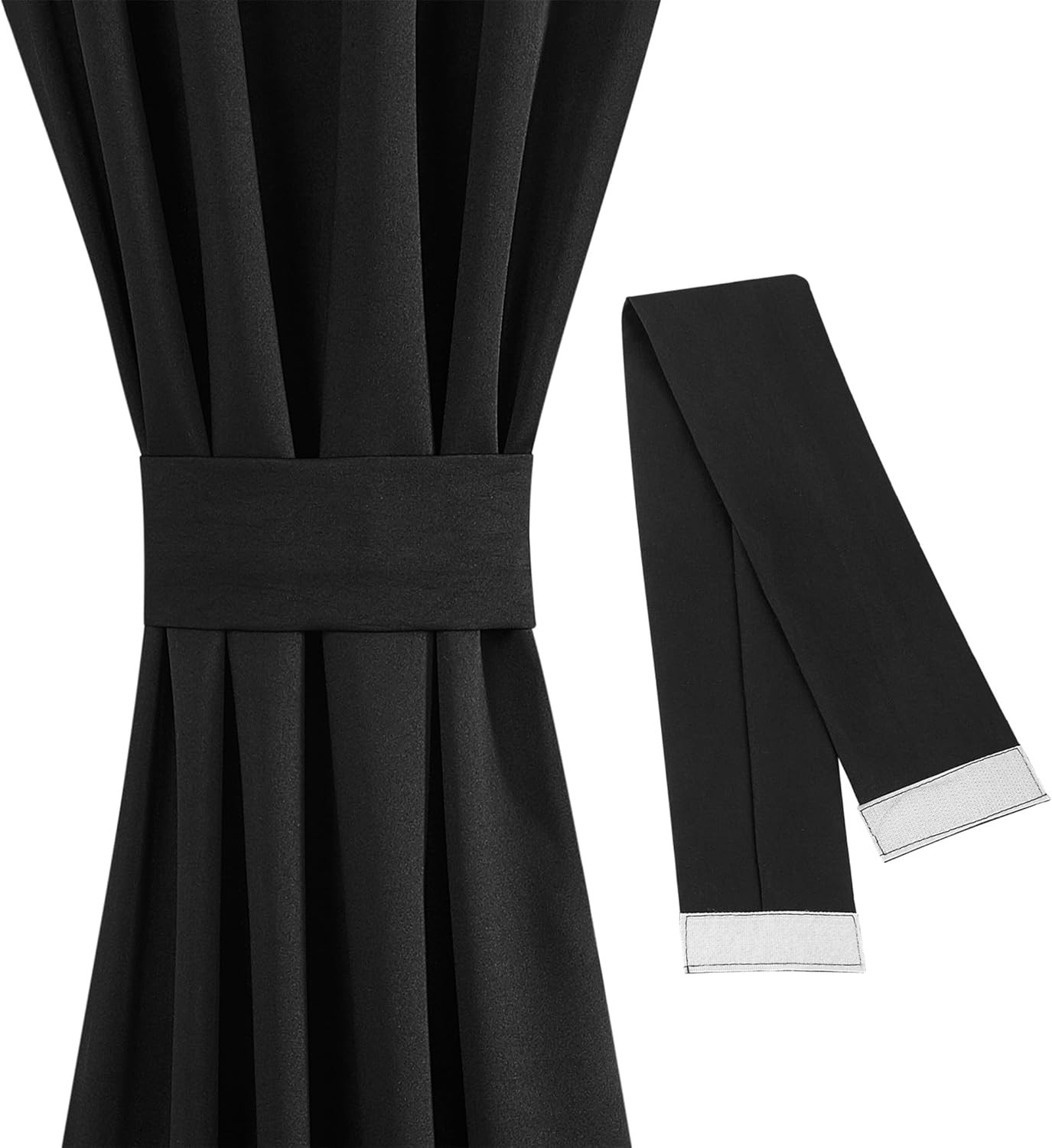Barrow Energy Efficient Rod Pocket Door Curtain Panel, 54″ x 72″, Black