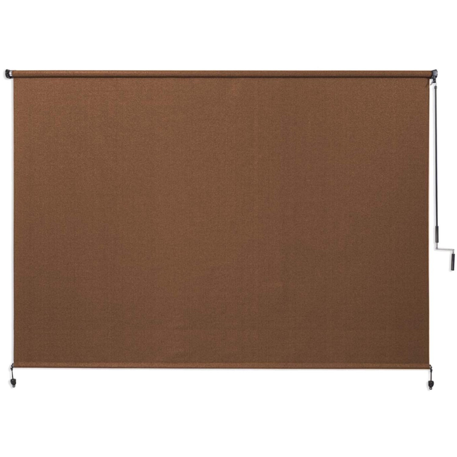 Breathable Cordless Roller Shade, 8×6, Fade Resistant, Mocha