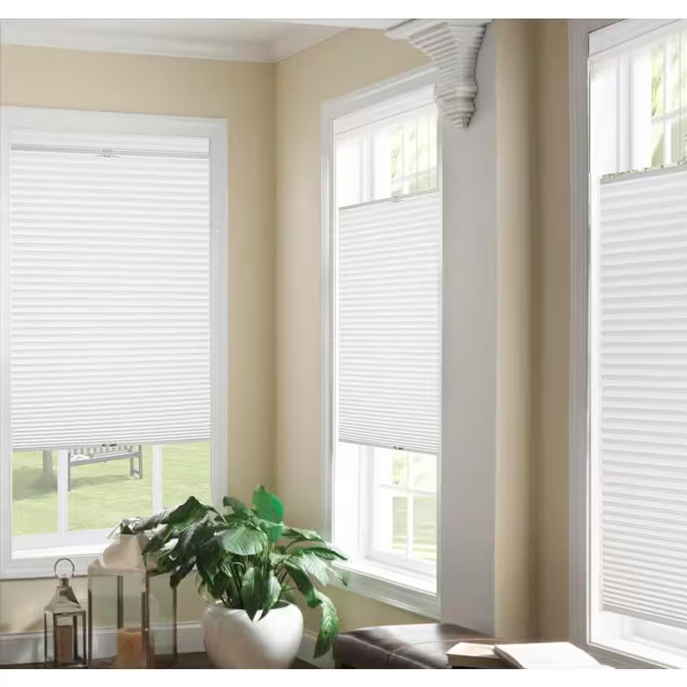 Top Down/Bottom up White Cordless Cellular Shade – 23 In. W X 64 In. L