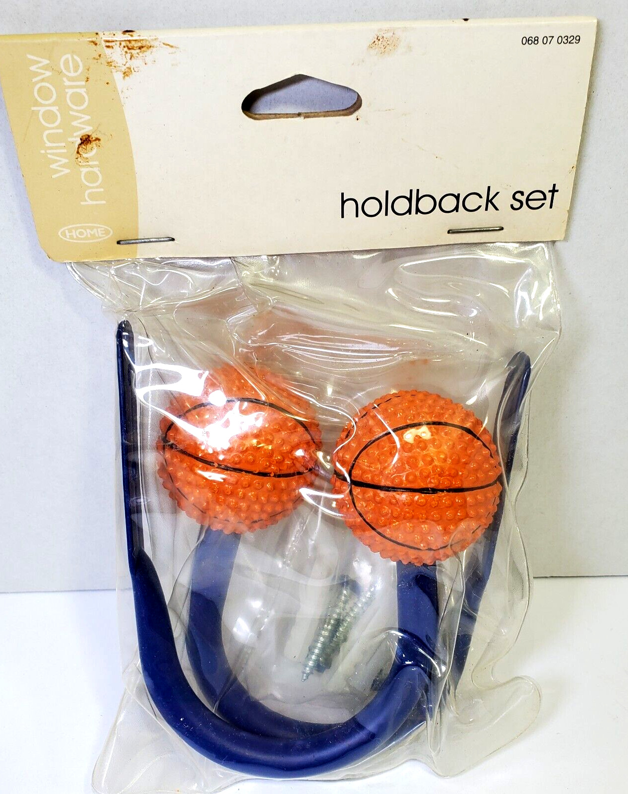 Curtain Hold Back Window Hardware Basketball Themed Kids Room NOS 2003 Target
