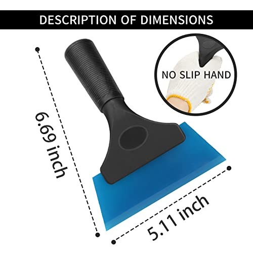 Window Tint Squeegee(3-Pack),Auto Water Blade, Water Wiper,WRubber Squeegee 5