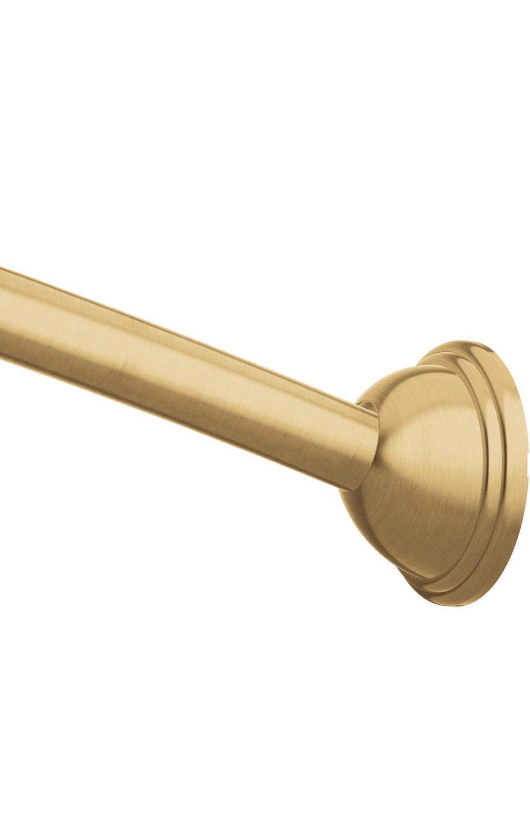 Moen CSR2160BG 54″-72″ Adjustable Curved Shower Rod, Wall Mounted – Brushed Gold