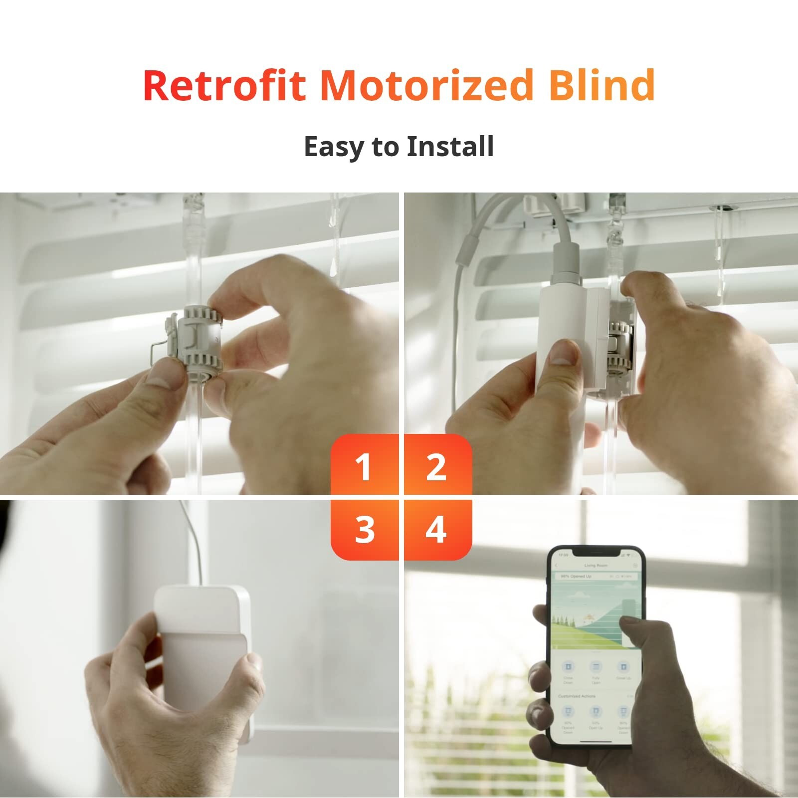 SwitchBot Blind Tilt Motorized Blinds – Smart Electric Blinds with Bluetooth …