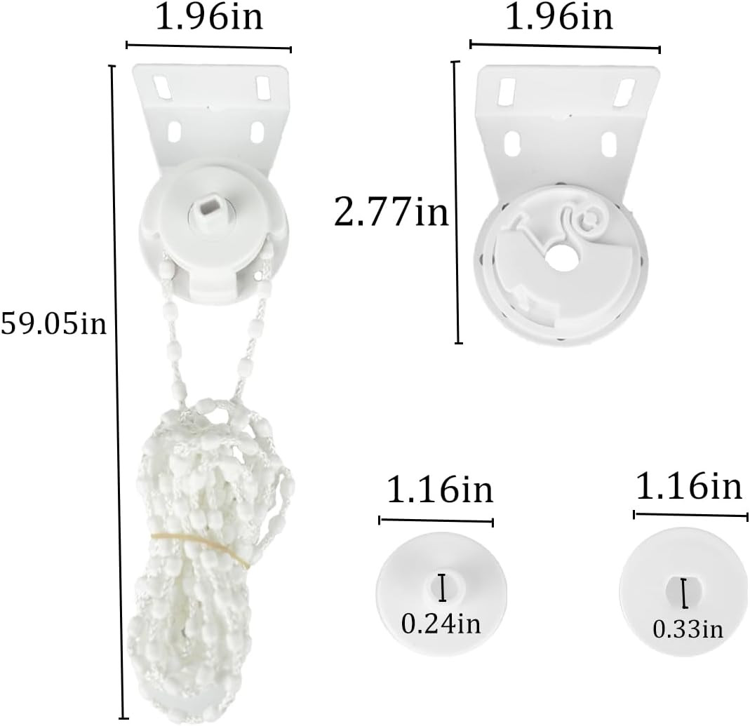 Roller Blind Repair Kit with Metal Core Clutch & Cord Chain 28