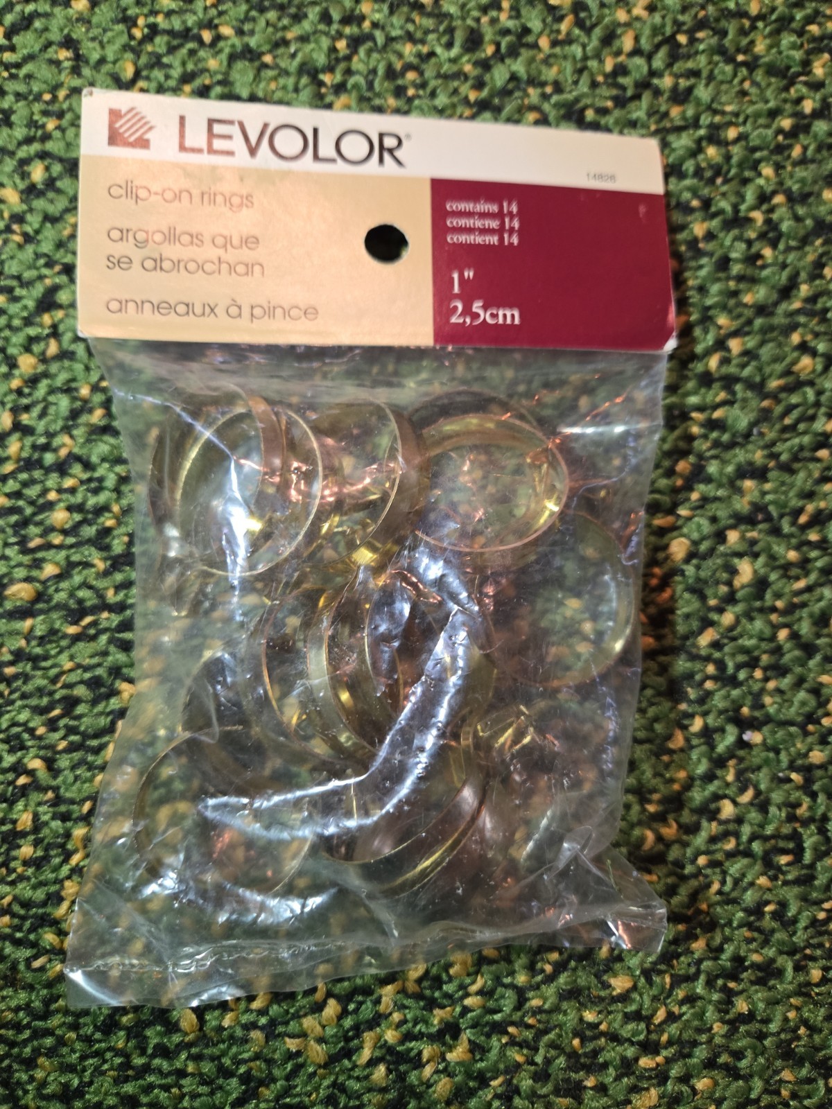 Newell 14 Clip-On Rings For Curtain Rods 1″ (2.5 cm) inside diameter Lot Of 2