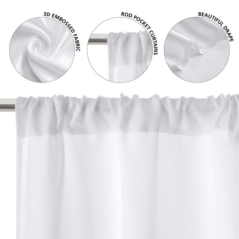 4 Pack Blackout Curtain Panels Set Light Filtering Rod Pocket Machine Washable