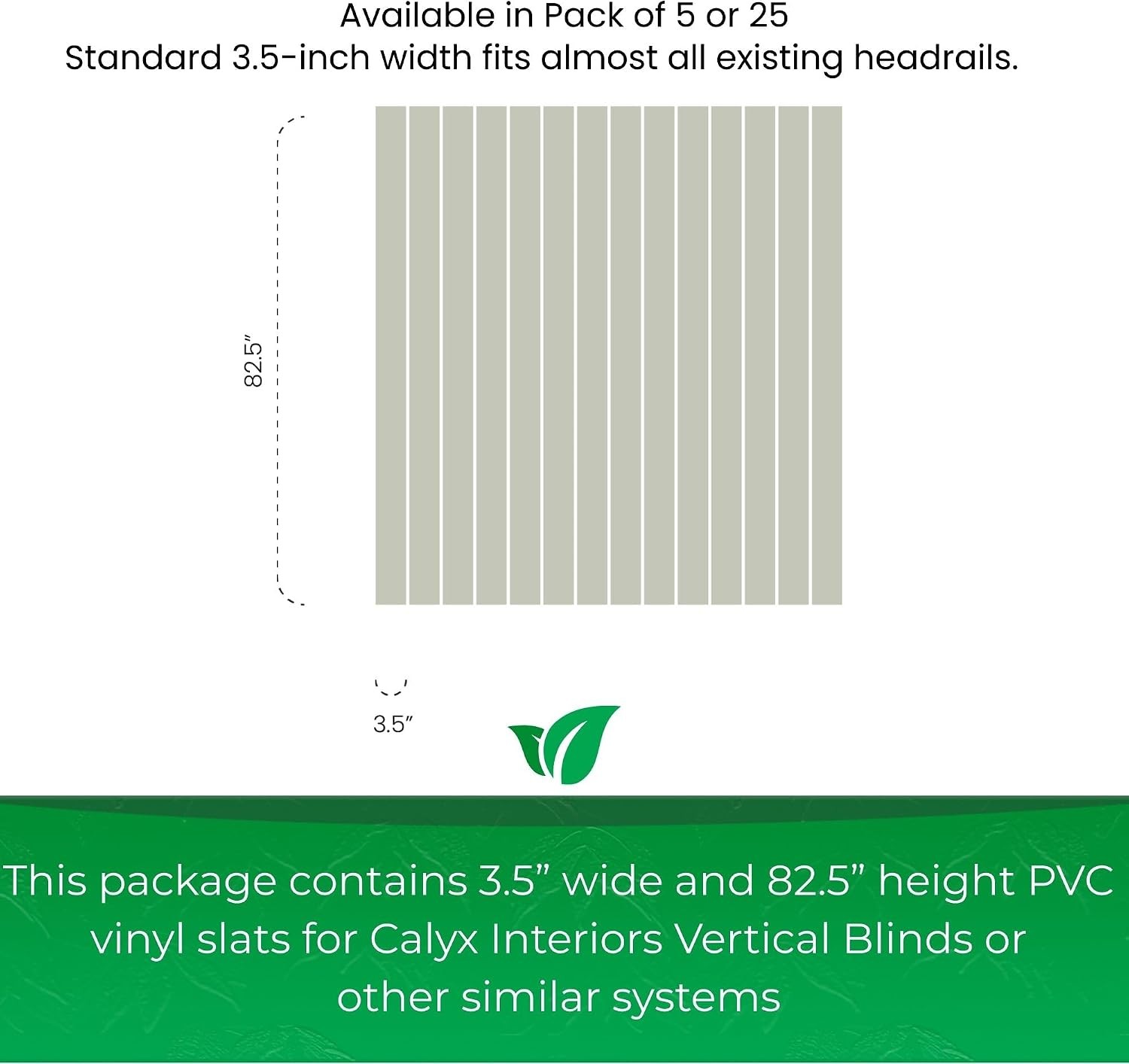 Vertical Blinds Replacement Slats, White Heavy Duty PVC Vinyl Smooth Curved