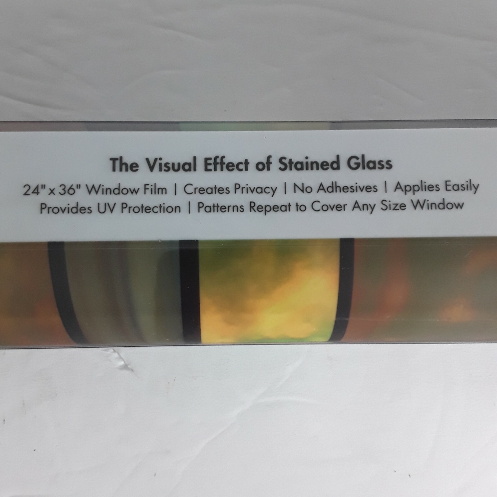City Lights 24″ x 36″ Decorative Window Film Removable Washable