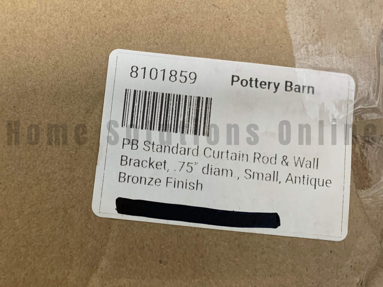 Pottery Barn Standard Curtain Rod Bracket Antique Bronze 0.75″ 28-48 #R5010