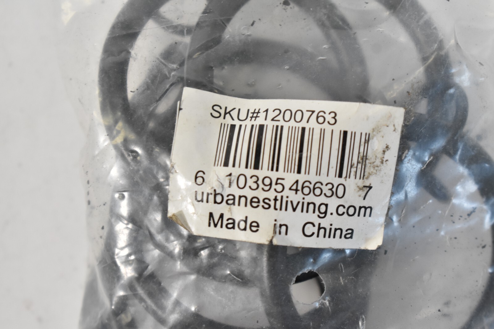 Urbanest Living Metal Curtain Drapery Rings 7 Pack 1-1/2″ Dia Black 1200763