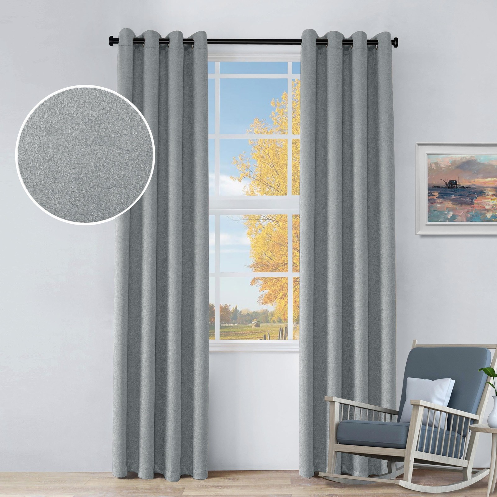 Superior Blackout Curtains Sun Blocking Curtain For Bedroom Farmhouse Living