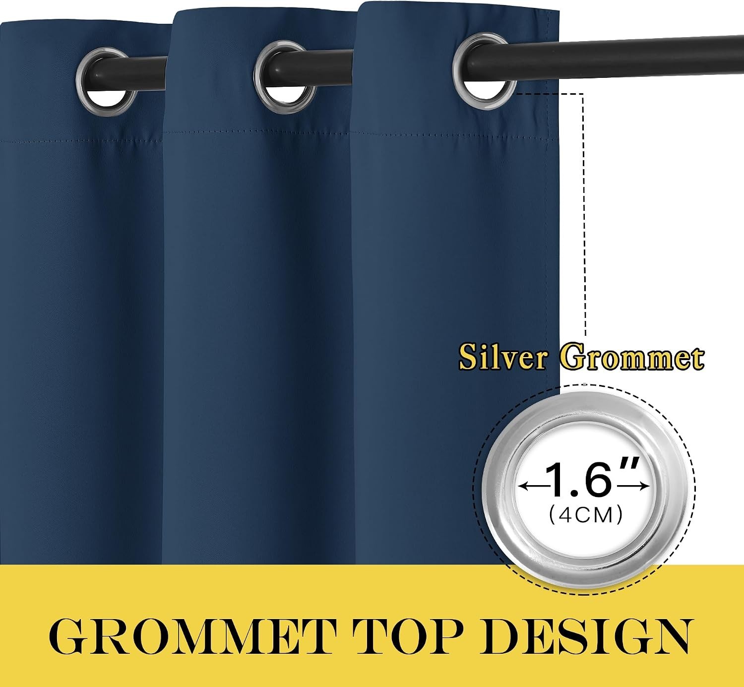 Vertical Blinds for Sling Glass Patio Door – Silver Grommet Top Privacy Black…