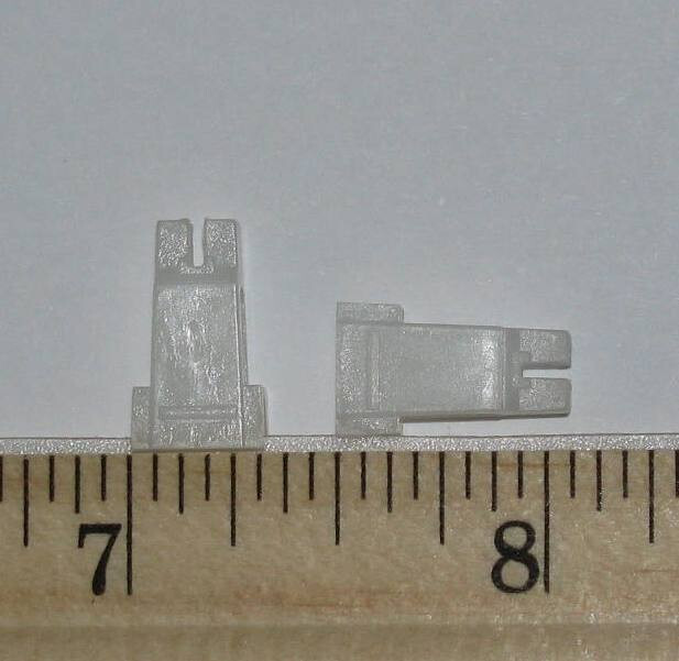 25 Clear REPLACEMENT CLIPS for #3 Bottom Chain on Vertical Blind Fabric Vanes