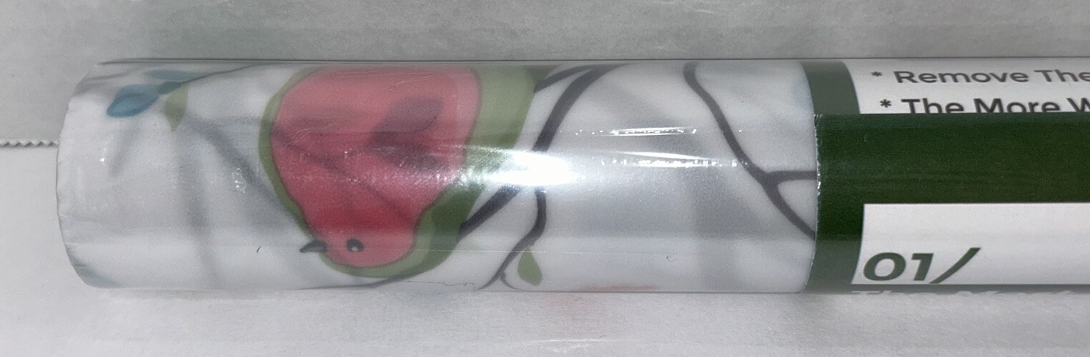Coavas Window Privacy Film Decorative Bird Stained Glass Window Film Bathroom