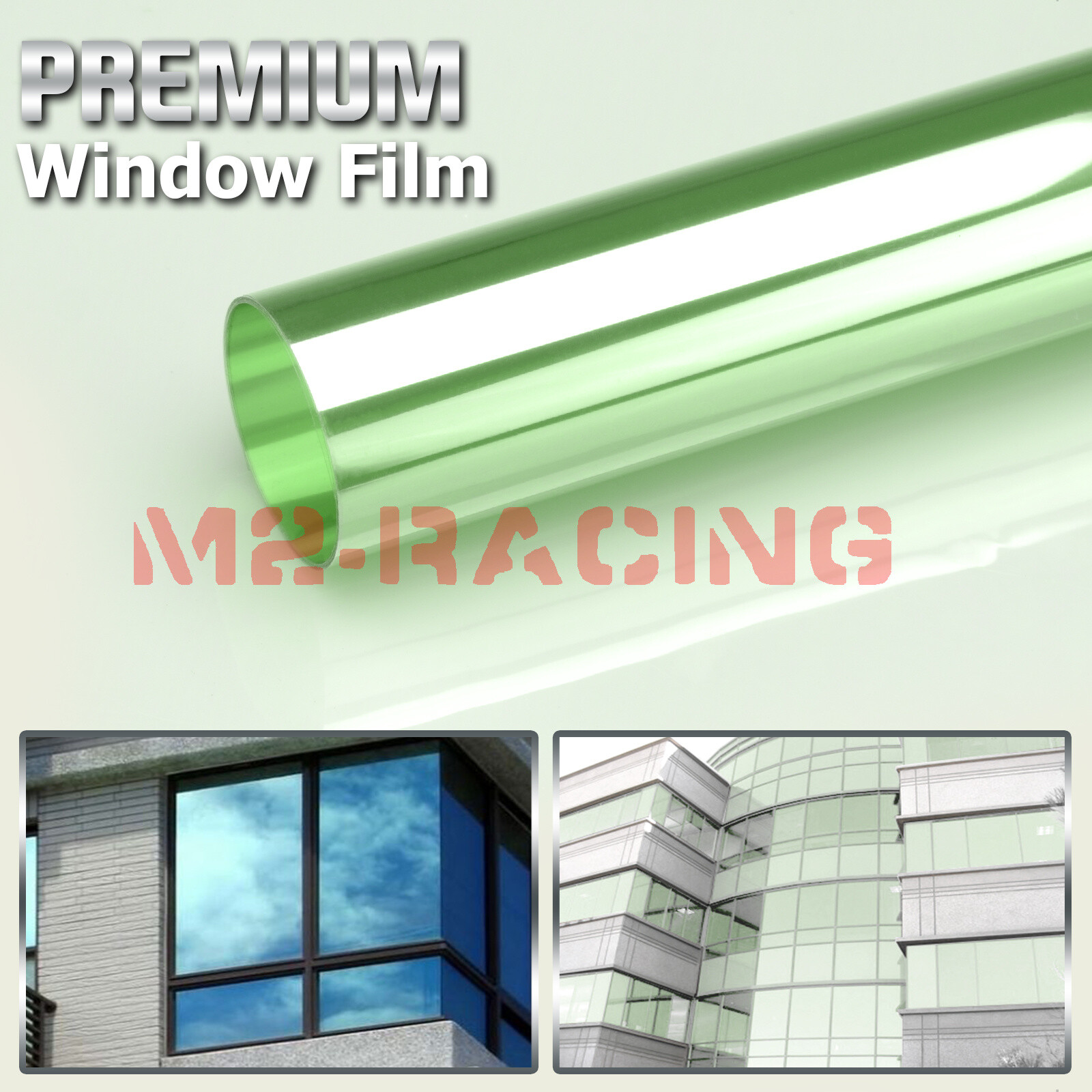 Light Green Window Tint Film UV Heat Reflective Home Office