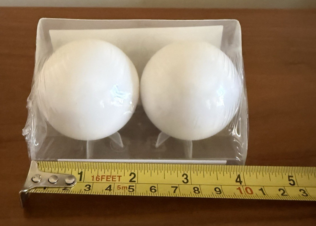 IKEA Vasentlig White Round Set of 2 End Caps Finials X 3 Packs Total of 6 New 2″