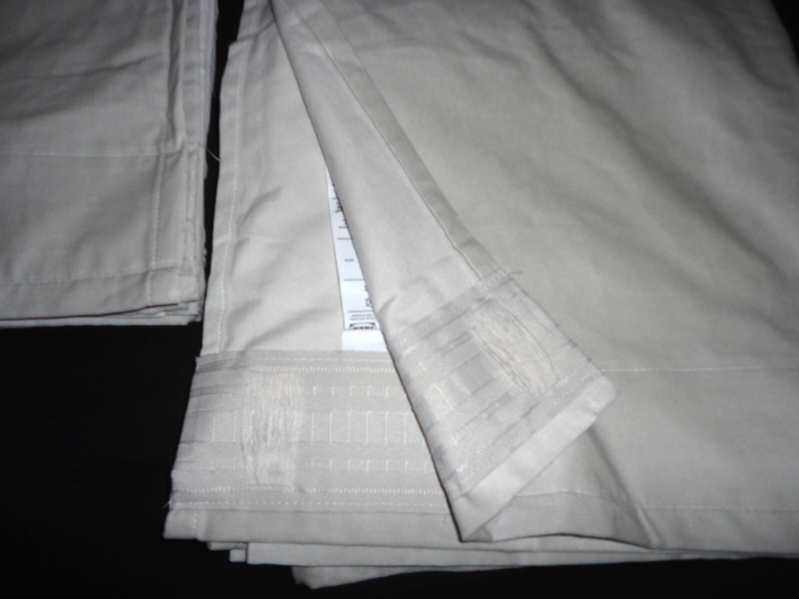 IKEA SANELA LIGHT GRAY MODERN VELVET (2) CURTAINS DRAPERY PANELS 55X98