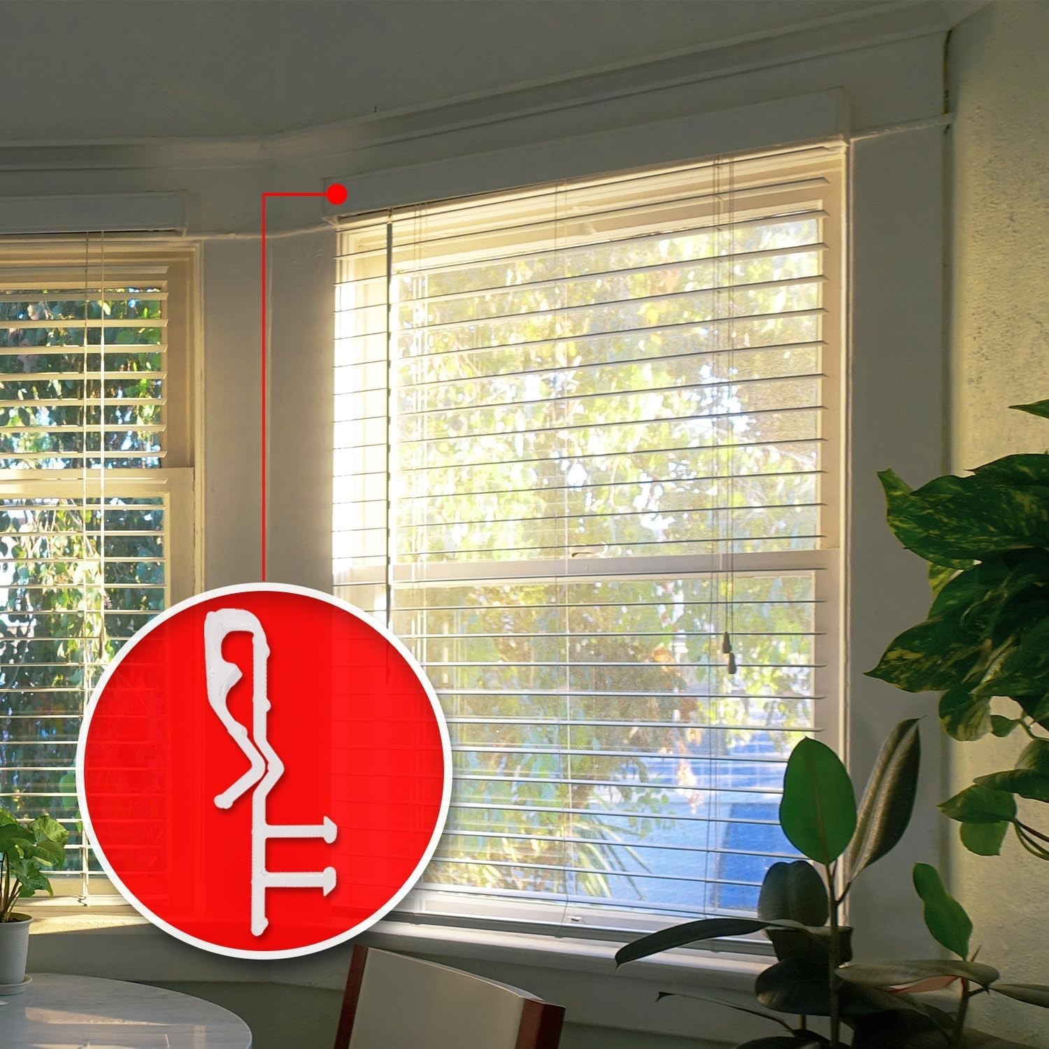 Versatile 10-Pack Clear Valance Clips – 2-Inch Plastic Brackets for Every Home