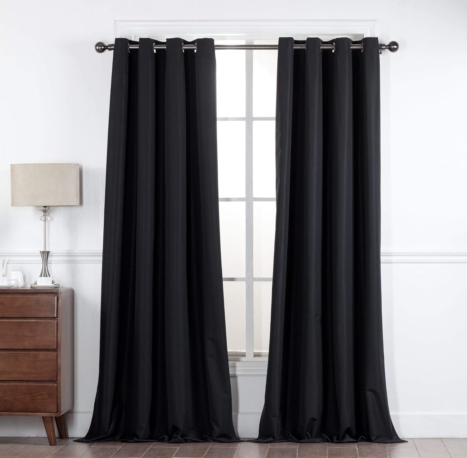 100% Blackout YHSF Grommet Window Curtain Set 52″ W x 84″ L Pack of 2 Panels
