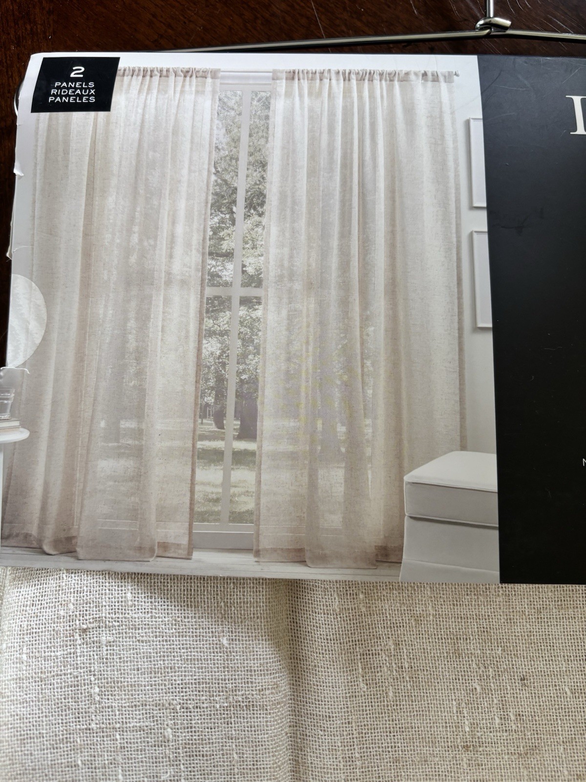 Ralph Lauren 2 Pc Window Curtains Panels Linen 54 x 96 Beige New