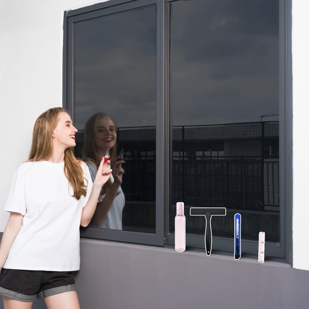 One Way Window Privacy Film with Tools, Malleable Window Tint for Home, Two