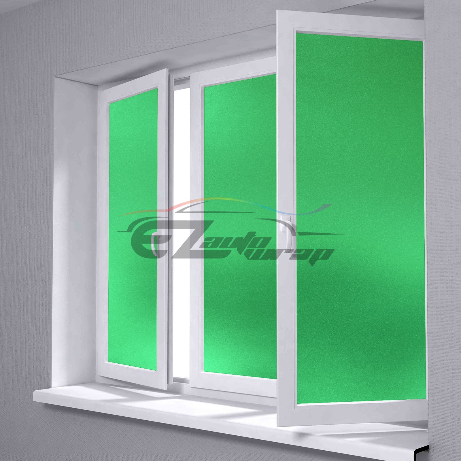 【Frosted Film】 Green Glass Home Bathroom Window Security Privacy Sticker Sheet