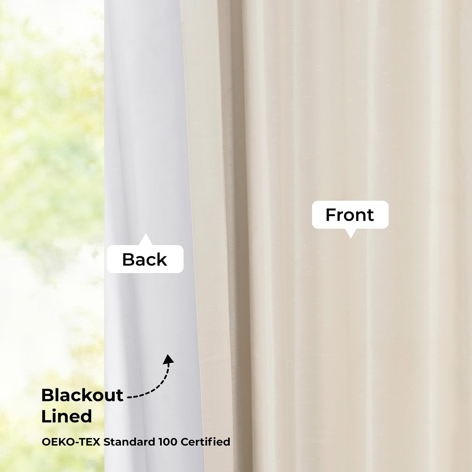 Faux Silk Blackout Curtains 96 Inches Long for Bedroom & Living Room Vintage …