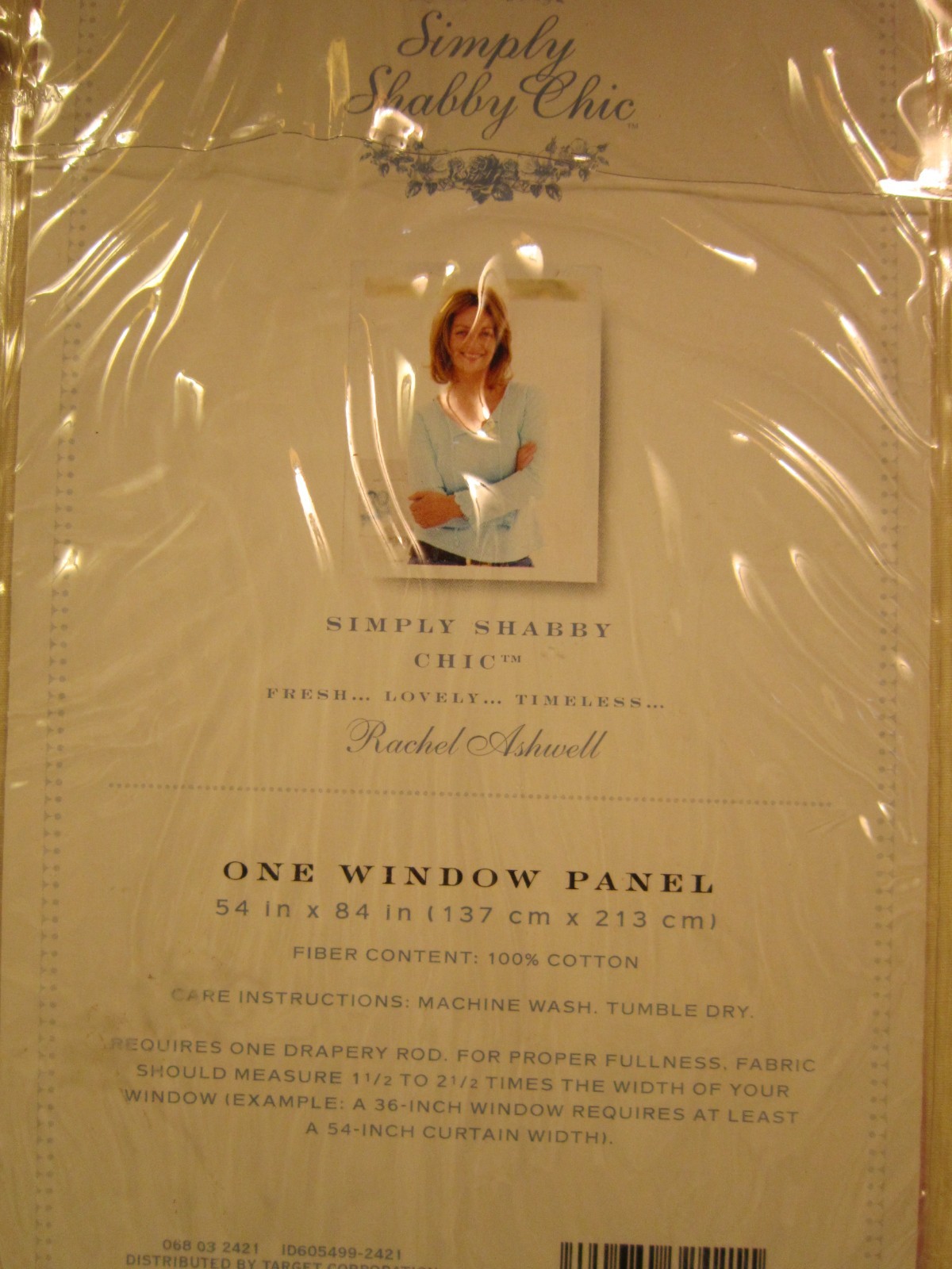 “Simply Shabby Chic” Rachel Ashwell Window Panel 54″ x 84″ 100% Cotton