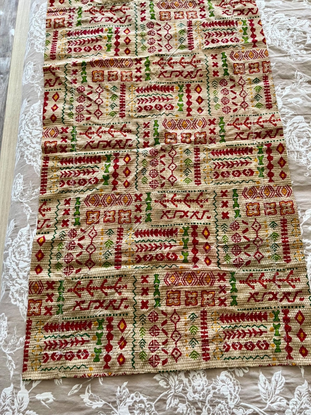 1970’s Window Valance Funky Groovy Patchwork 39 x 27