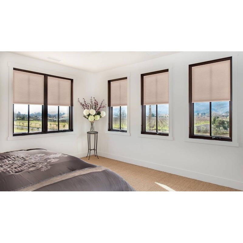 Cordless Pleated Shade Easy Lift No Tools Light Filtering Window Treatment New
