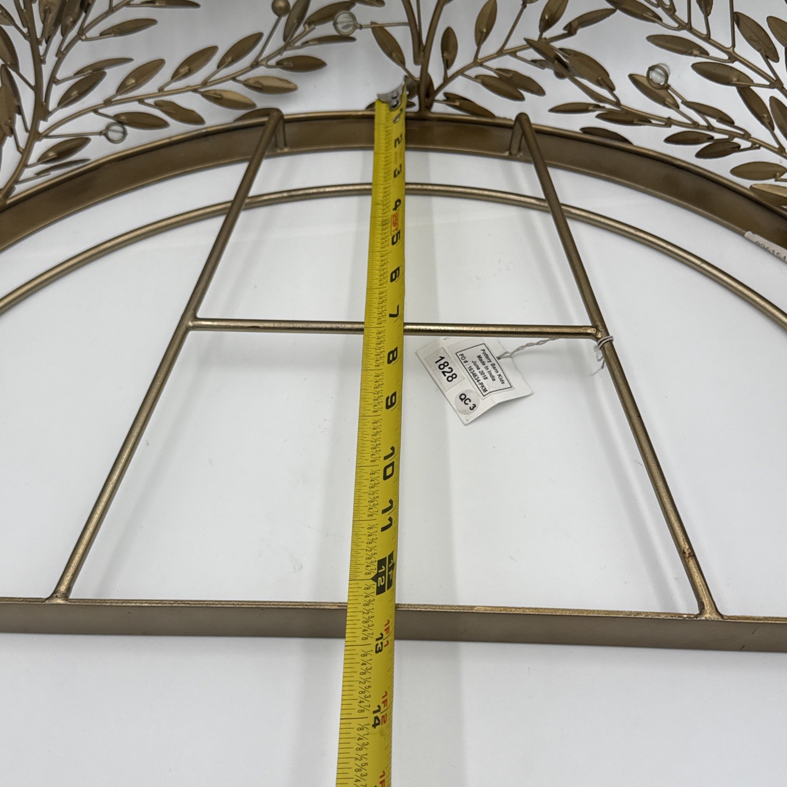 Pottery Barn Kids Monique Lhuillier Gold Vine Cornice 10 x 12 x 23″ #4517A
