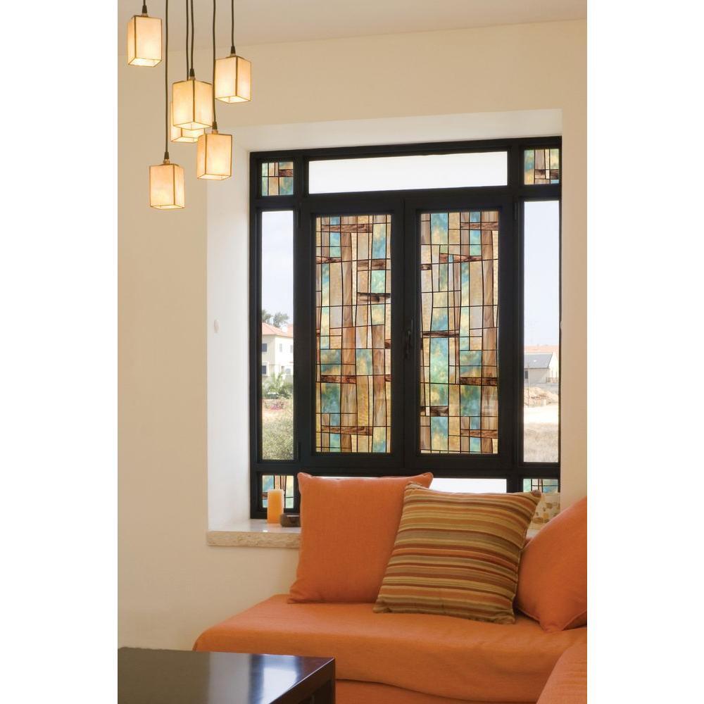 24 in. x 36 in. City Lights Decorative Window Film NEW