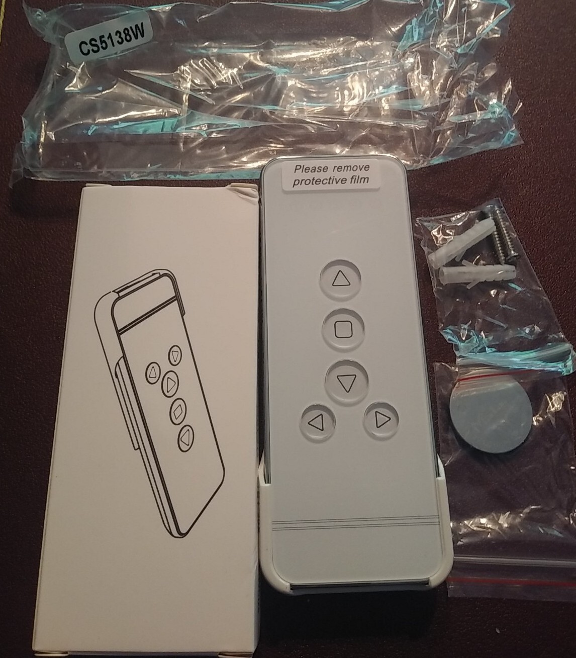 REMOTE CONTROL BY-305 FOR BOFU SHADE MOTOR 5 Chnls. White Simplicity All Purpose
