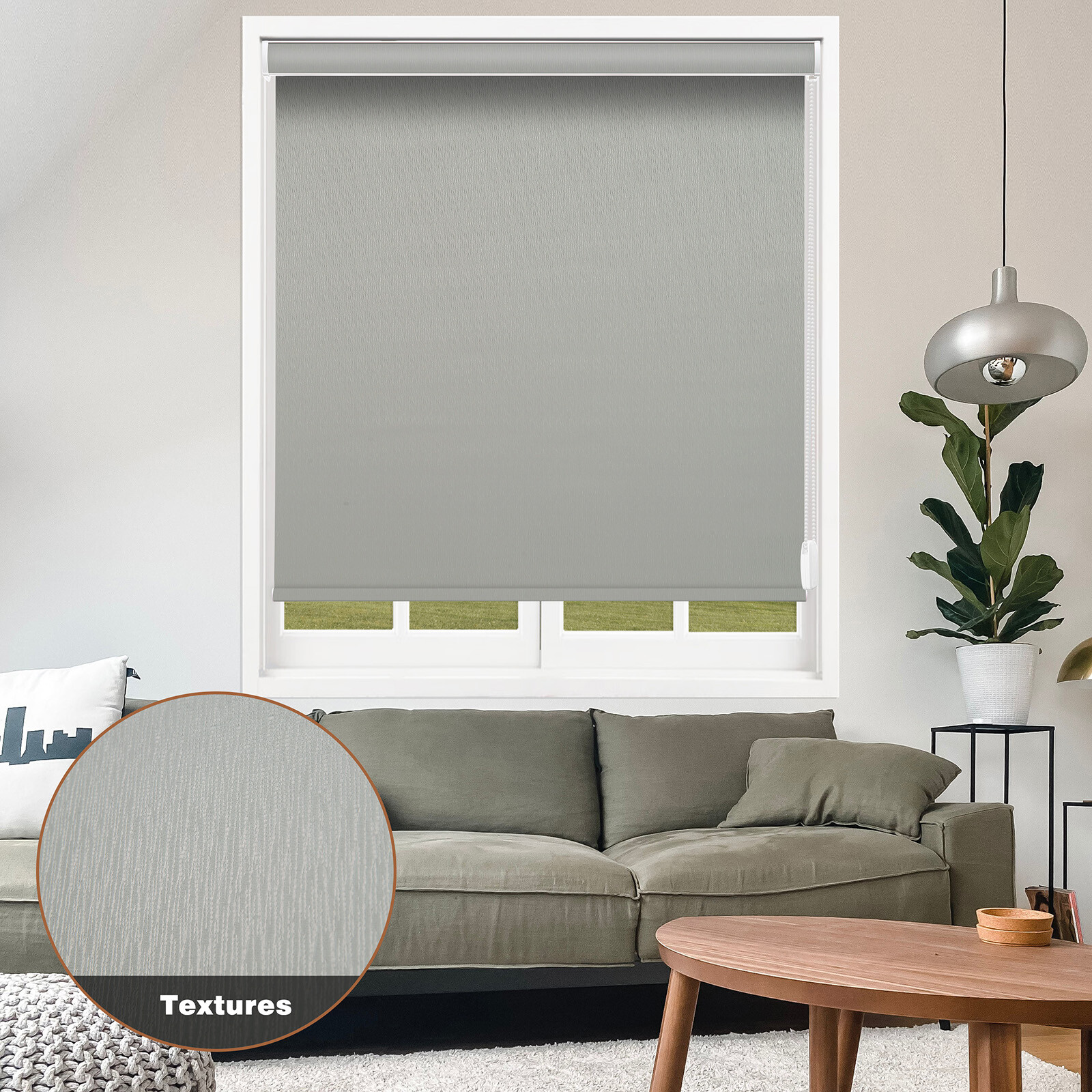 CUSTOM CUT Waterproof Corded Blackout Corded Window Blinds Roller Shades Blind
