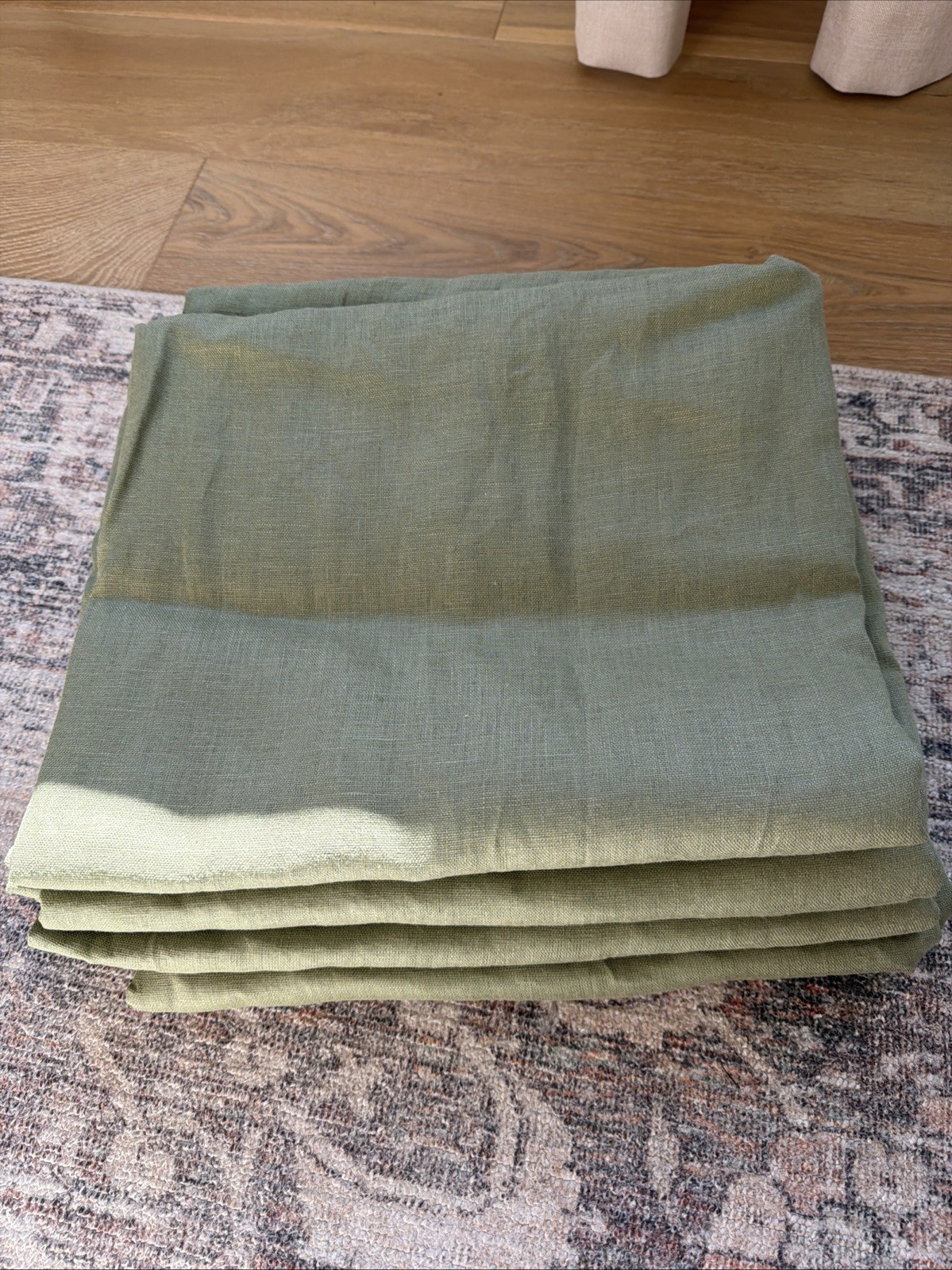 IKEA DYTAG Light Filtering Green Curtains 2 Pair (57×98 “) 405.528.91 Olive Gray