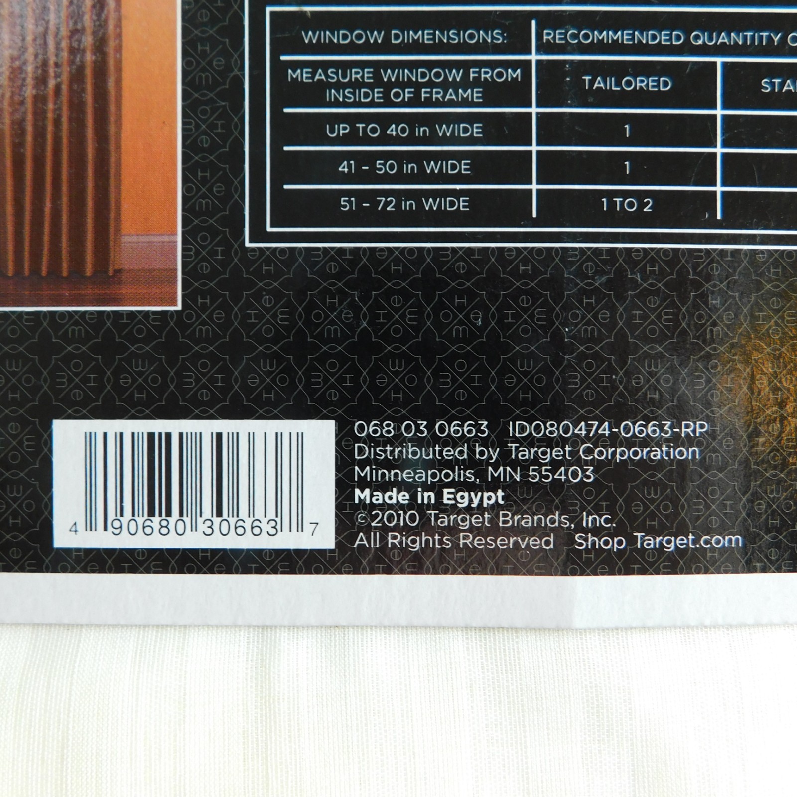 Target Home Window Sheers Ivory Stripe Lot of 4, 95Lx60″ Curtains (Read) NEW