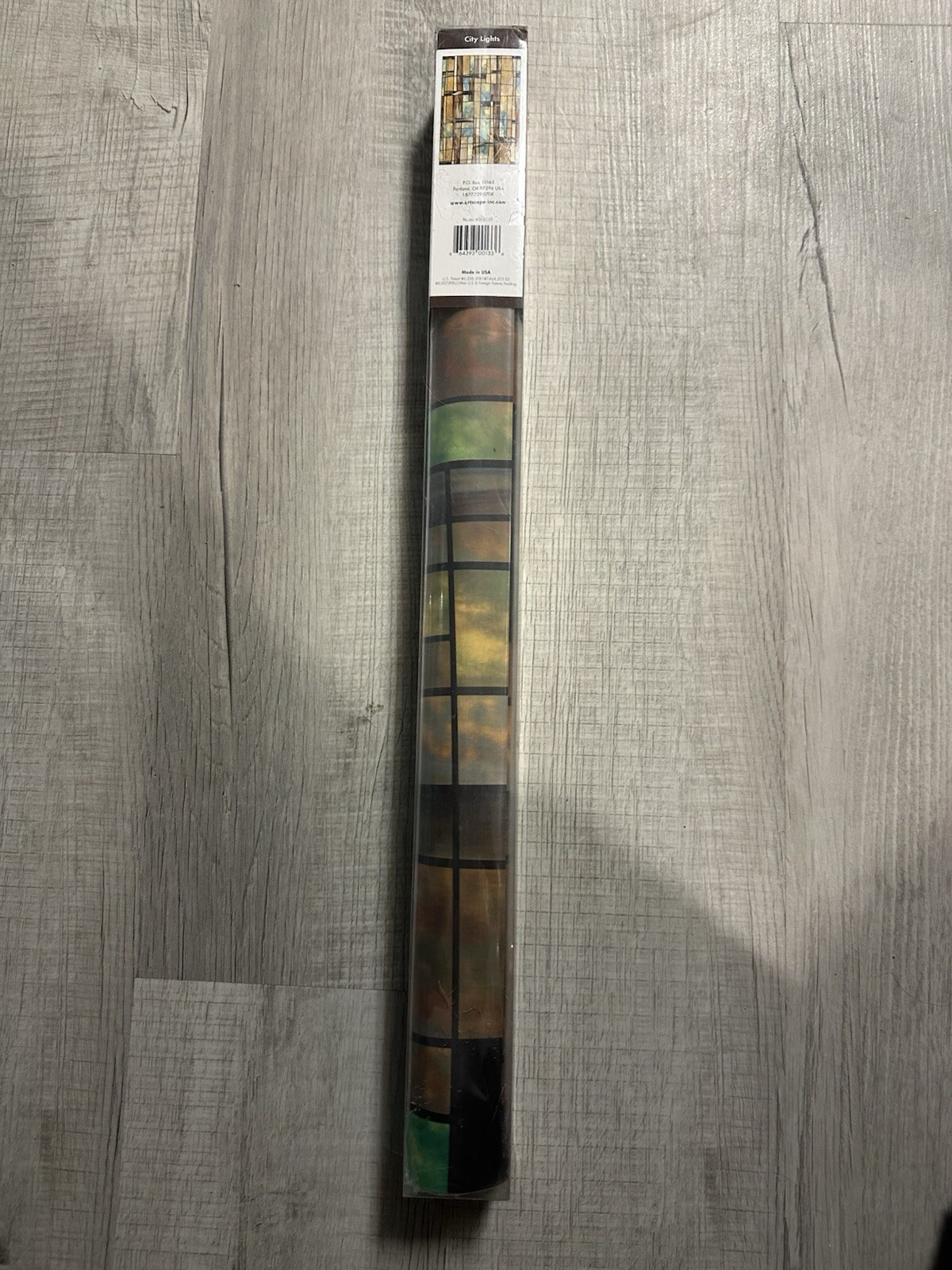 | Window Privacy Film Stained Glass Pattern | Non 24″ x 36″ City Lights