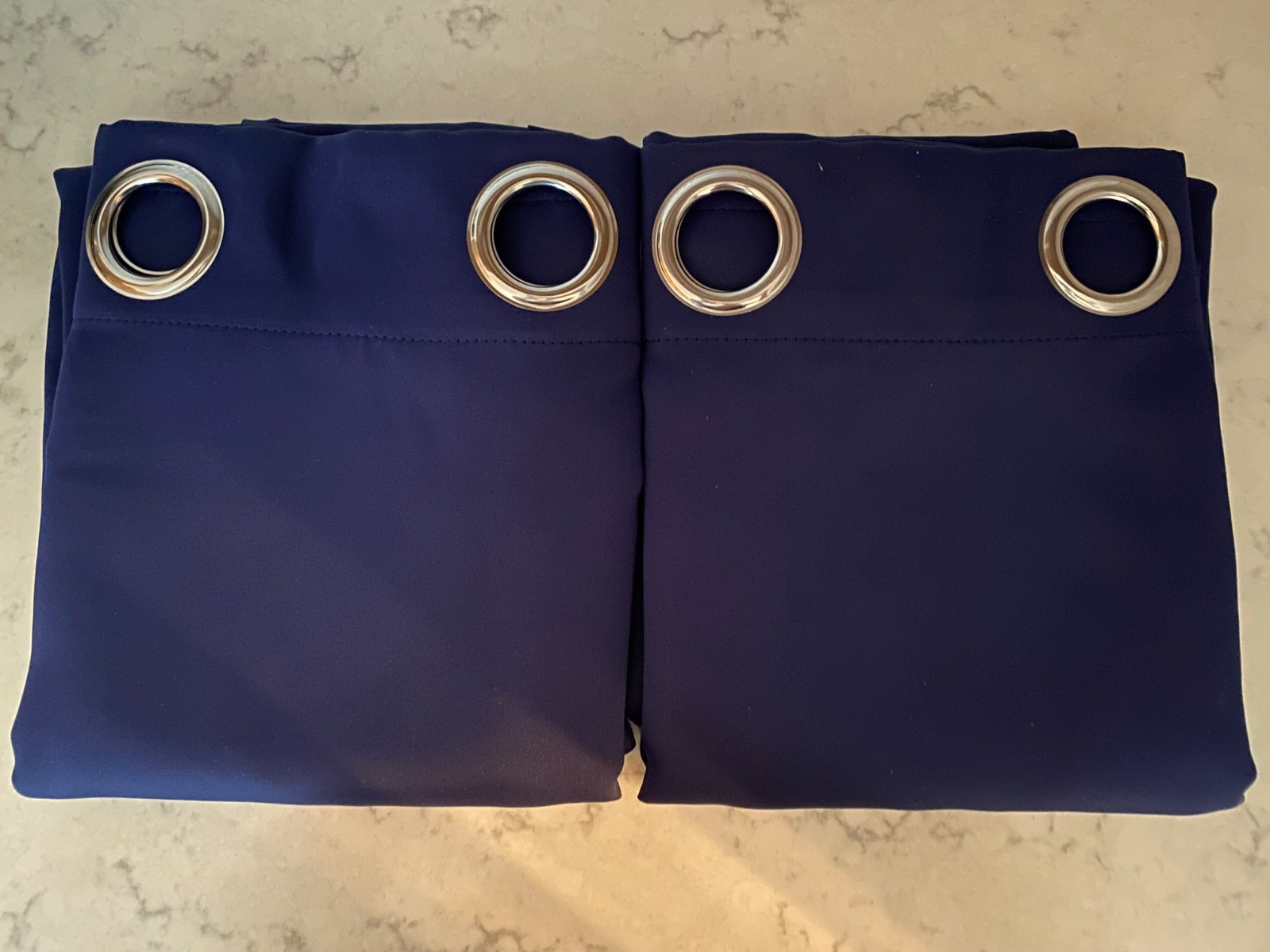 BGMent Outdoor Curtains Grommets Navy 2 Panels 52×84 UV Privacy WeatherResistant