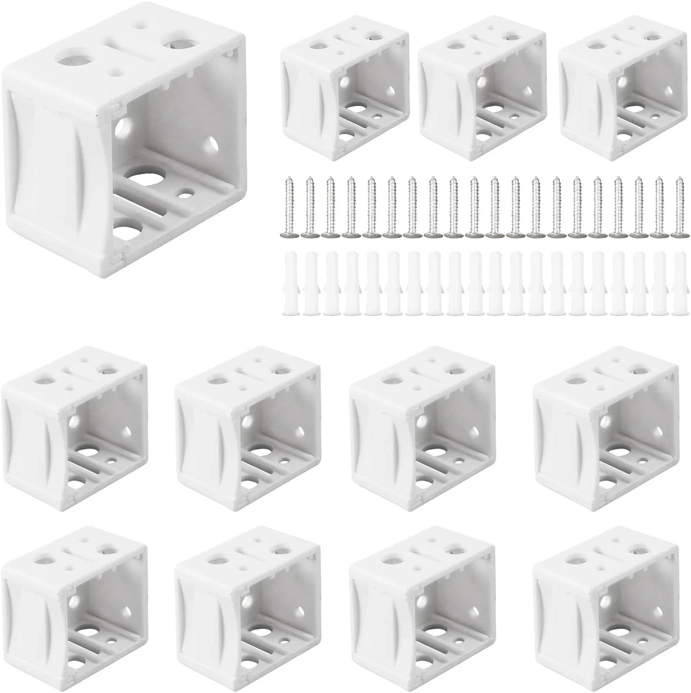 12 Pcs 1 Inch Blind Brackets Mini Blind Brackets Blinds Box Mounting Bracket Win
