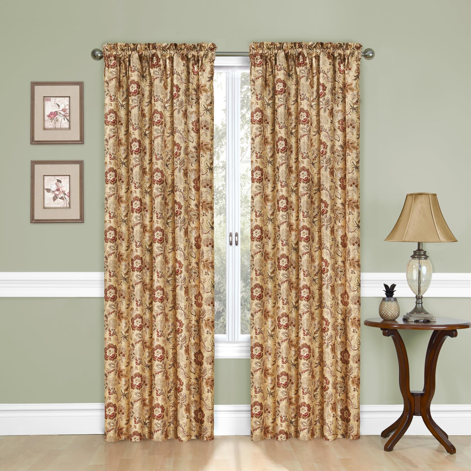 Traditions Navarra Modern Farmhouse Room Darkening Thermal Rod Pocket Window Cur