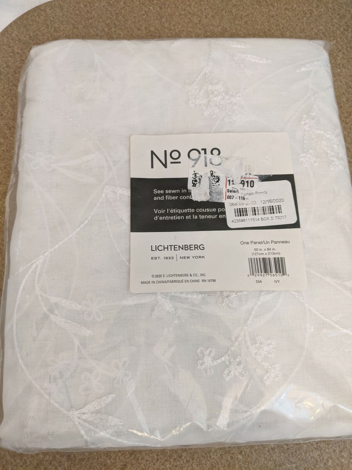 Sun Zero, No. 918 Lichtenberg Eclipse NWT Curtain Panels You Choose