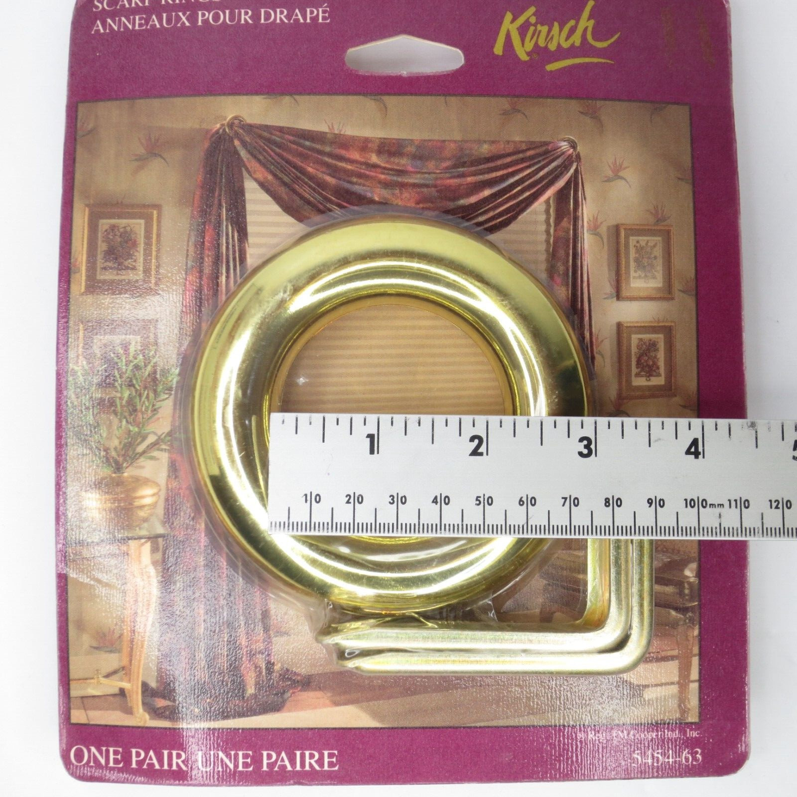 Kirsch Scarf Rings Brass/Gold One Pair 5454-63