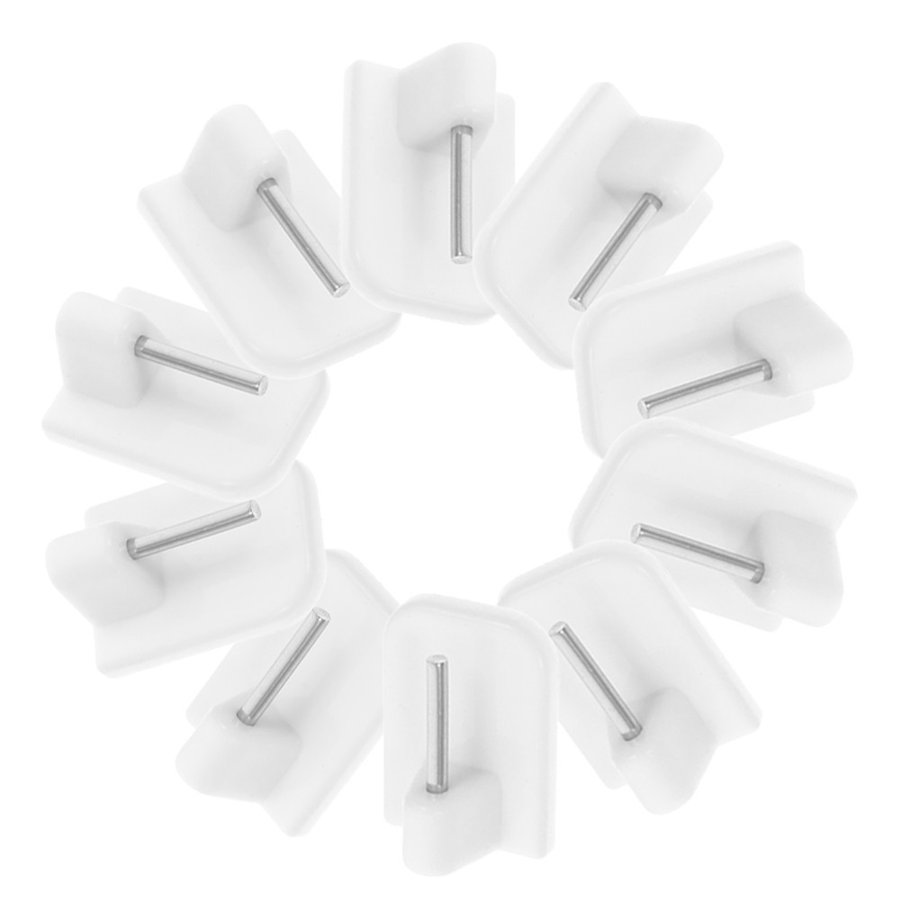 50Pcs Reusable Plastic Curtain Hooks Window Blinds Hanger Set for Daily Use