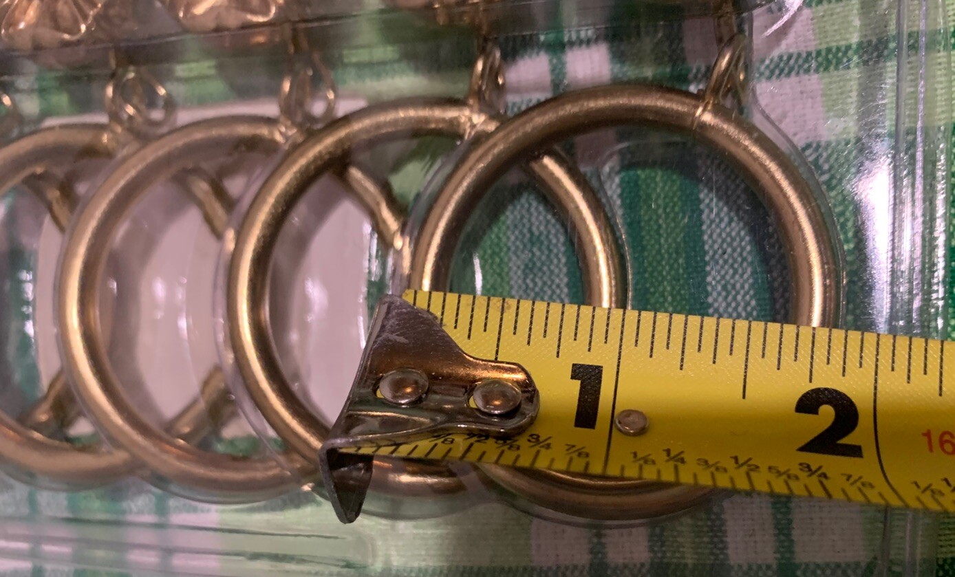 ❤️American Living “ROSETTE” Curtain Drapery Clips Combo Rings 7pc Set