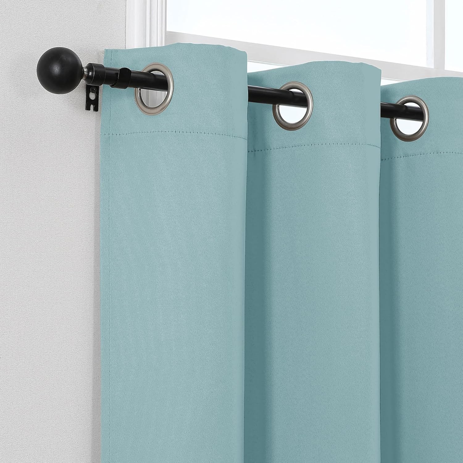 Window Valance for Kitchen Long 2 Panels Set, Room Darkening
