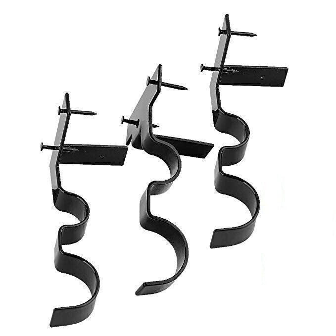 2 Double Hang Curtain Rod Holders Bracket Into Window Frame Curtain Rod Brackets