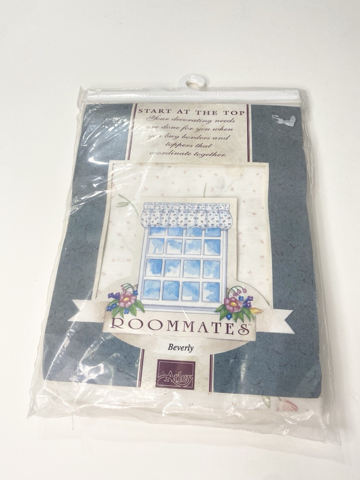 Vintage 80’s Poof Window Valance Curtain Floral Cottage Romantic Shabby Country